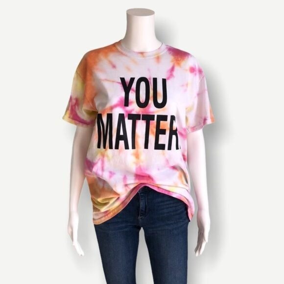 You Matter Tie Dye T-Shirt- M - Picture 1 of 5